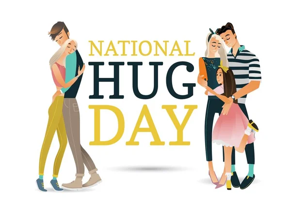 National hugging day Vector Art Stock Images | Depositphotos