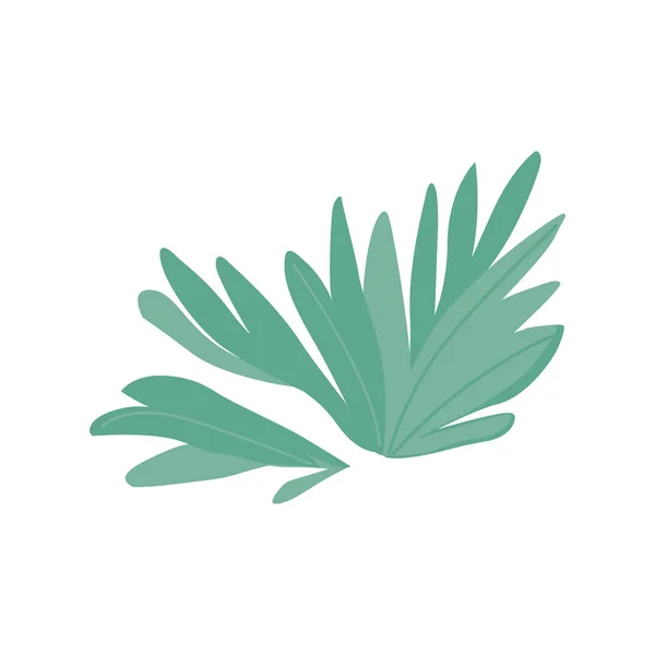 Vector abstract green tree plant cartoon icon — Stock Vector