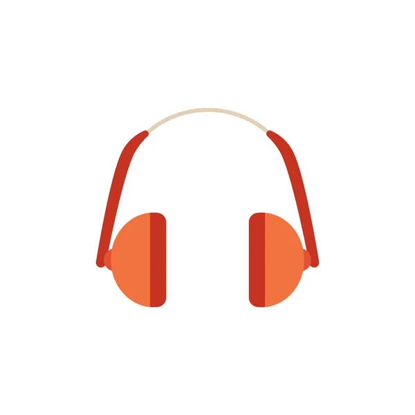 Fones de ouvido de proteção vetorial para ícone de trabalho barulhento — Vetor de Stock