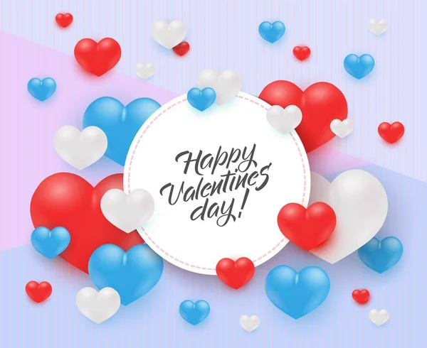 Vector feliz día de San Valentín oferta especial diseño — Archivo Imágenes Vectoriales