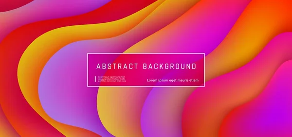 Fondo abstracto con composición de formas púrpura, amarilla, roja y líquida . — Vector de stock