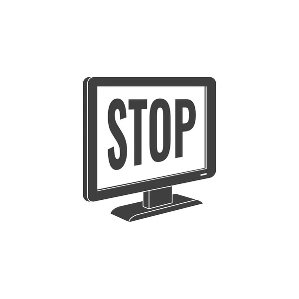Internet-Zugang zur Website verboten Konzeptvektor — Stockvektor