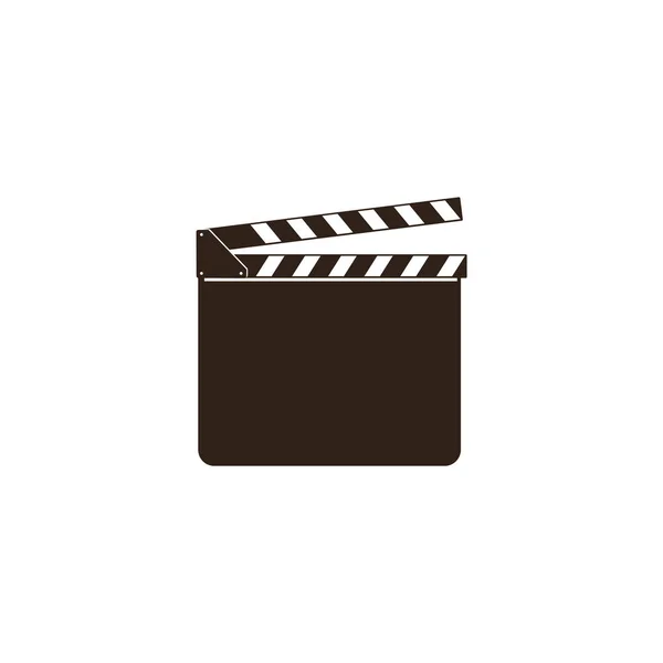 Κενή ταινία clapper, clapboard, μαύρο ανοικτή clapperboard και πλακών του σκάφους για την κινηματογραφική βιομηχανία. — Διανυσματικό Αρχείο