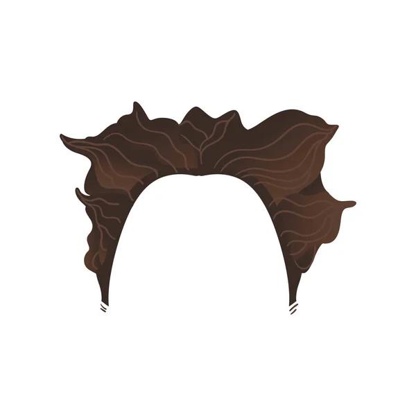 Vektor kudrnaté vlasy photo booth prop kostým — Stockový vektor