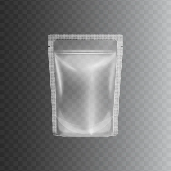 Clear transparent plastic bag mockup