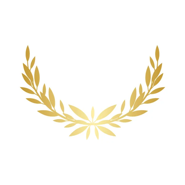 Greek laurel or olive wreath for the award ceremony vector illustration isolated. — Stock Vector