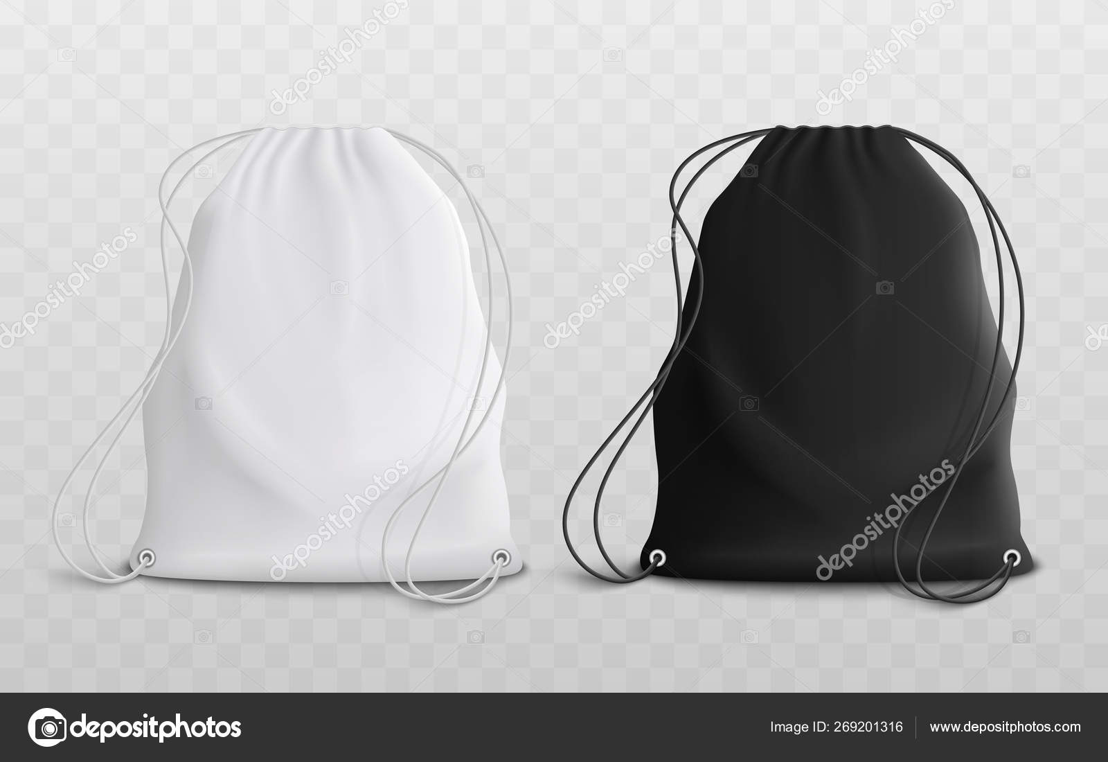 Download Set Of Blank Drawstring Bags Mockup 3d Realistic Vector Illustration Stock Vector Royalty Free Vector Image By C Sabelskaya 269201316