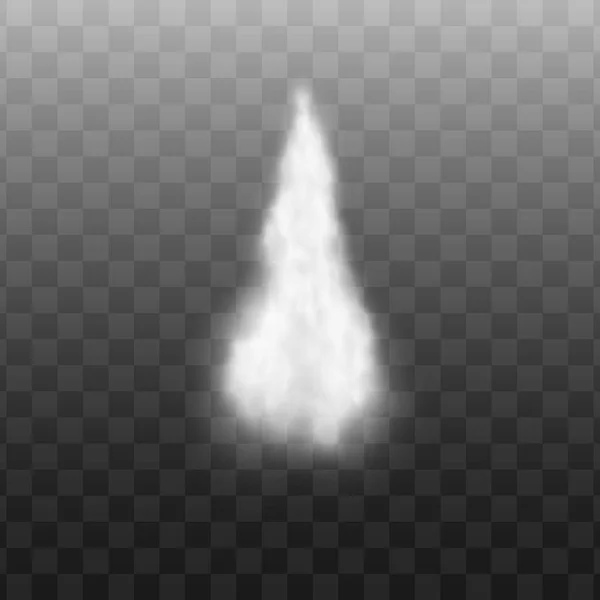 Jet avión humo rastro textura, blanco cohete vapor nube efecto aislado sobre fondo transparente — Archivo Imágenes Vectoriales