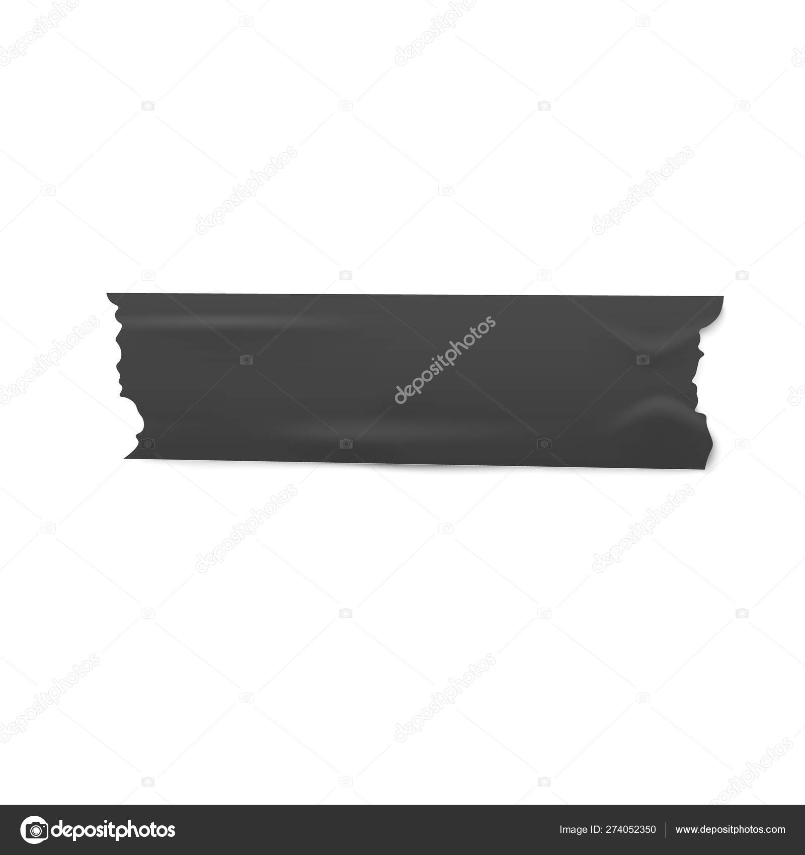 Insulating adhesive sticky black tape realistic Vector Image