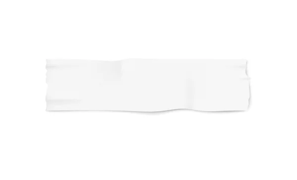 Adhesivo o enmascaramiento cinta blanca estrecha 3d ilustración vectorial realista aislado . — Archivo Imágenes Vectoriales