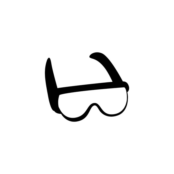 Προστατευτικά εργαστηριακά γυαλιά απομονωμένα σε λευκή απεικόνιση διανυσματικού φορέα. — Διανυσματικό Αρχείο