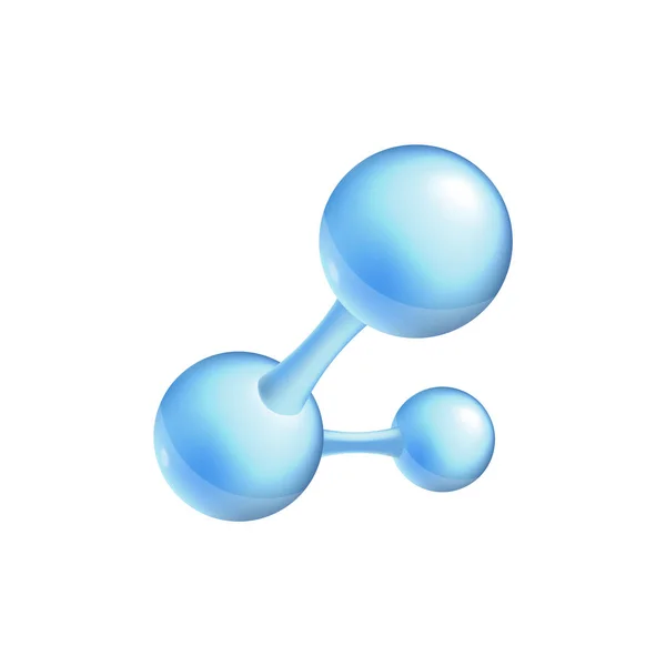 Formule chimique structurelle et modèle 3d d'une molécule à deux atomes vecteur . — Image vectorielle