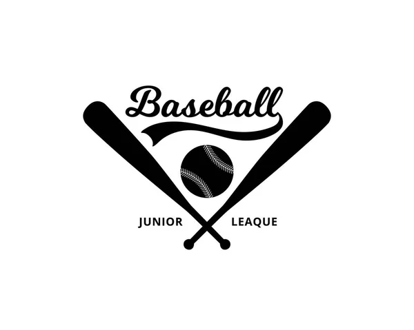 Baseball Junior League design för sport team logo vektor illustration isolerad. — Stock vektor