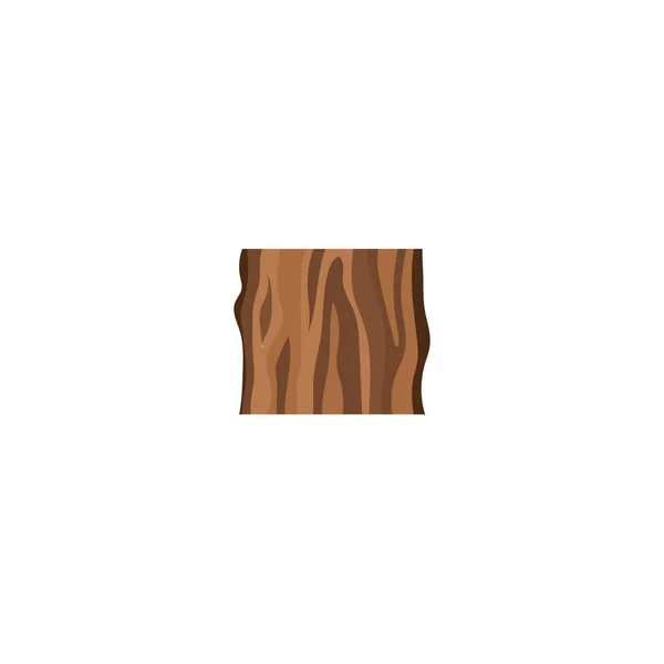 Corte de tronco de árvore ou amostra ícone de madeira ilustração vetorial plana isolado em branco . — Vetor de Stock