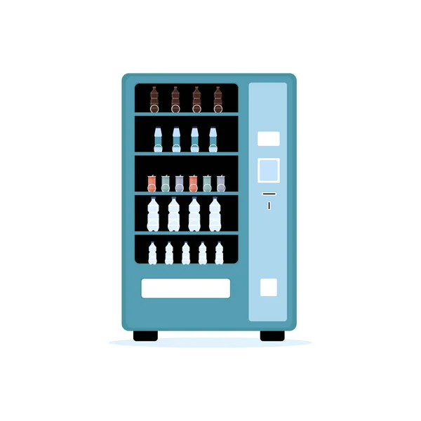 Автоматична торгова машина з холодними напоями плоска Векторна ілюстрація ізольована . — стоковий вектор