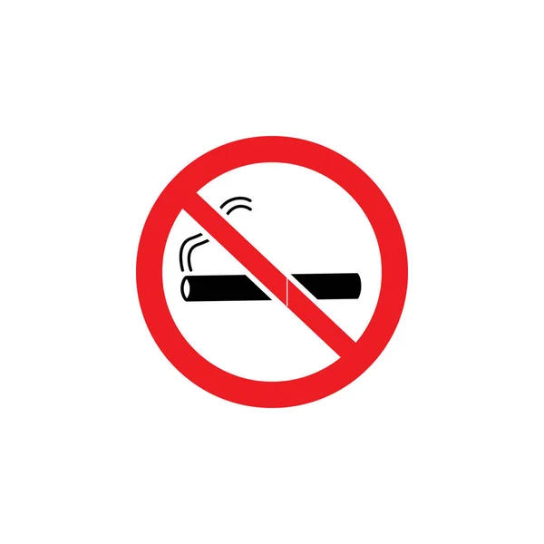 Rauchverbot oder Stoppschild für elektronische Zigaretten die Vektorabbildung isoliert. — Stockvektor