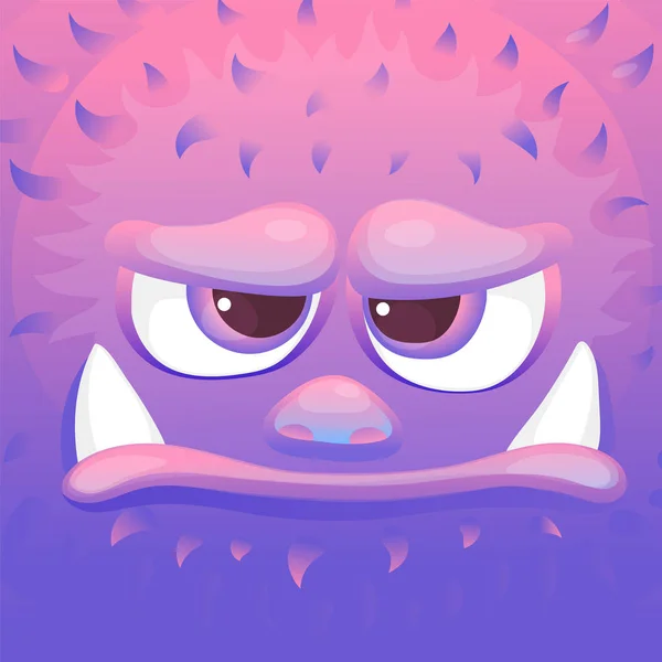 Cartoon alien or monsters sad or disappointed emotion the vector illustration.