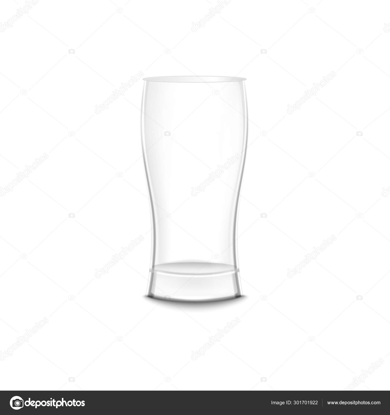Download Empty Beer Glass Isolated On White Background Alcohol Mug With Curvy Shape Vector Image By C Sabelskaya Vector Stock 301701922