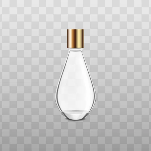 Parfym eller doft flaska utkast realistisk vektor illustration isolerad. — Stock vektor