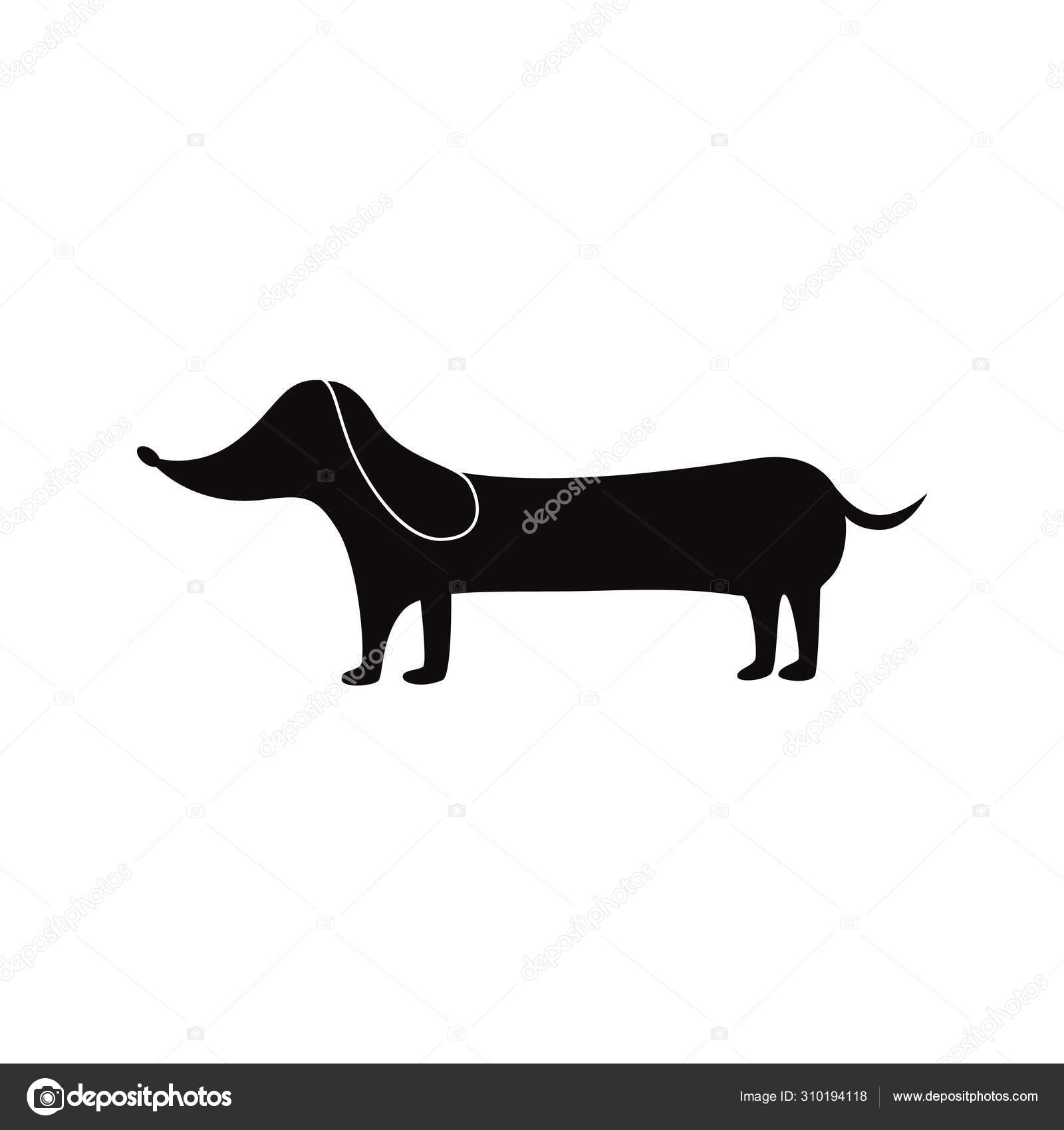 Diseño PNG Y SVG De Lindo Perro Salchicha Negro Para Camisetas