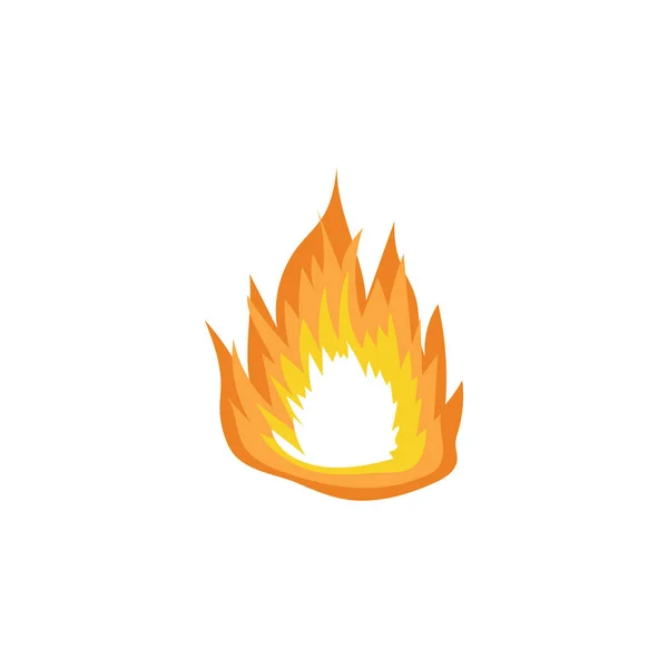 Hand drawn fire vector illustration — Stok Vektör