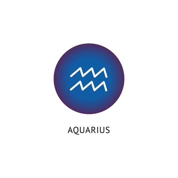 Знак зодиака и гороскопа Aquarius . — стоковый вектор