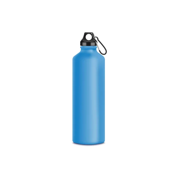 Καθαρό δοχείο κάμπινγκ και αθλητικό μπουκάλι για πόσιμο νερό. — Διανυσματικό Αρχείο