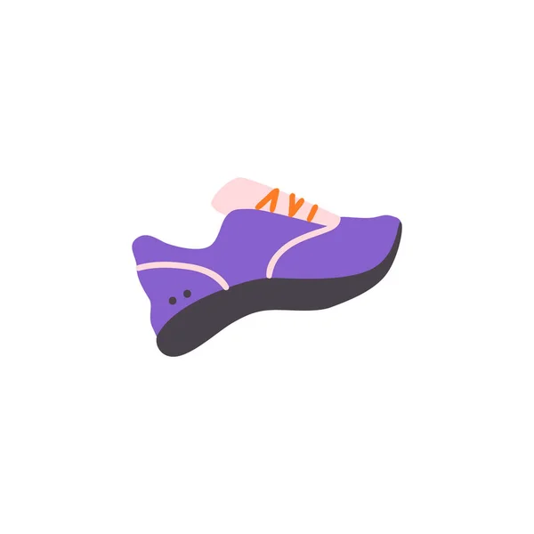 Flat vintage sneakers icon vector — Stock Vector