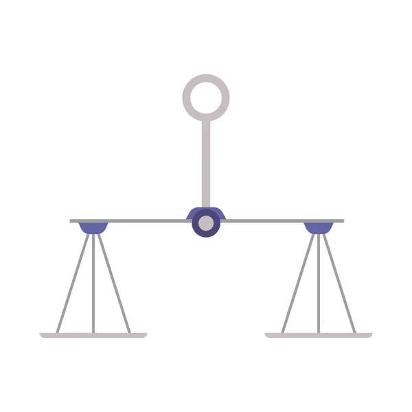 Pendurado pesador ou tigela balança ícone ou símbolo ilustração vetorial plana isolado . — Vetor de Stock