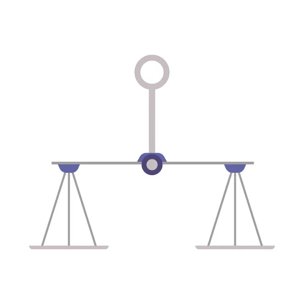 Pendurado pesador ou tigela balança ícone ou símbolo ilustração vetorial plana isolado . —  Vetores de Stock