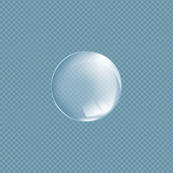 Voorzijde zachte oogcontact lens realistische vector mockup illustratie geïsoleerd. — Stockvector