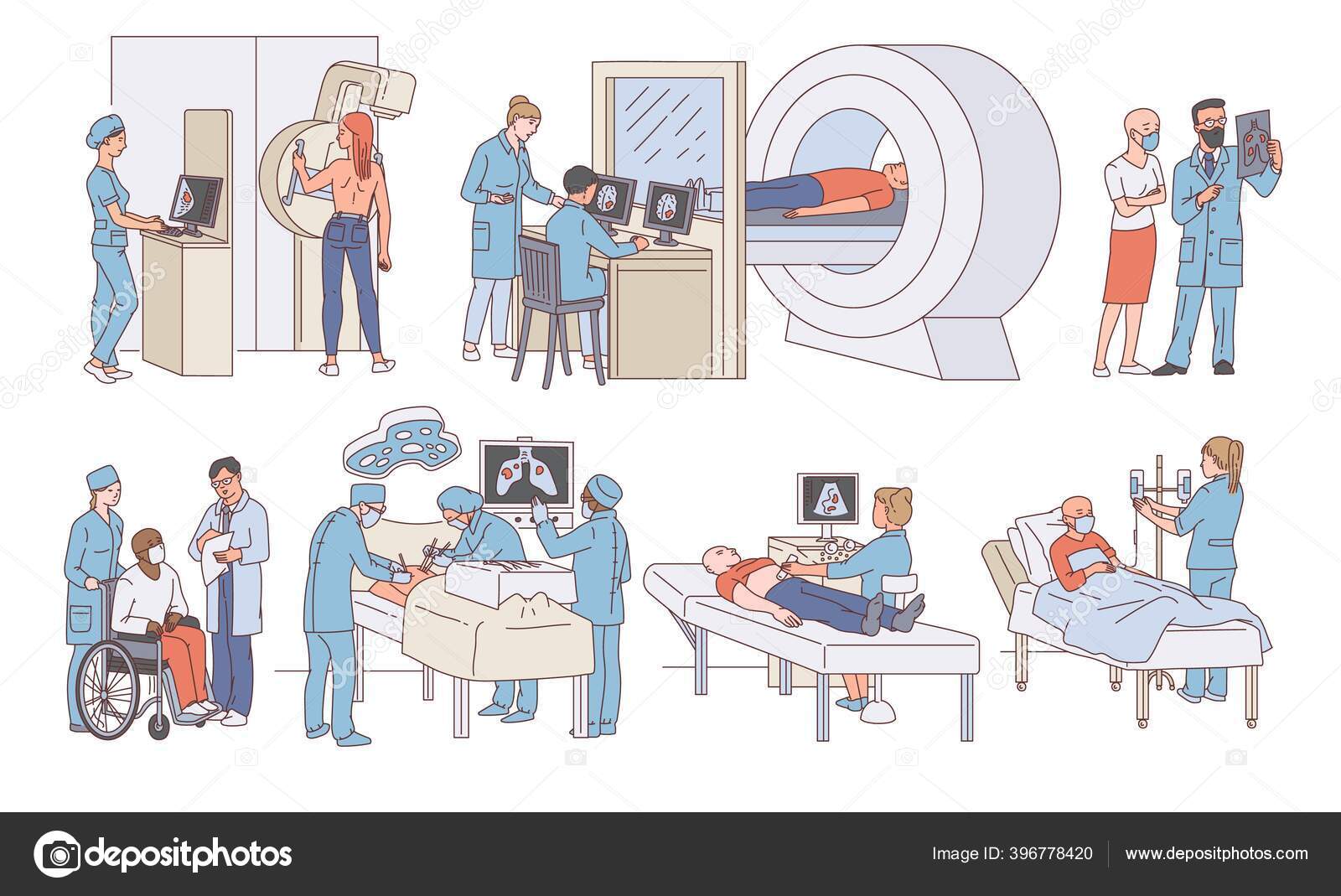 Vetores de Equipe Médica Com Pacientes Conjunto De Enfermeiros E Médicos  Com Personagens De Desenhos Animados De Vetor De Pessoa Doente e mais  imagens de Doutor - iStock