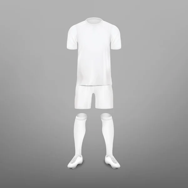 足球运动员服装套装- -现实的模拟套装. — 图库矢量图片