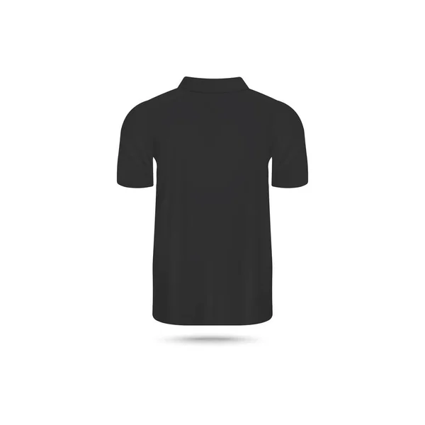 現実的なメンズポロシャツのモックアップ-ベクトルイラスト — ストックベクタ