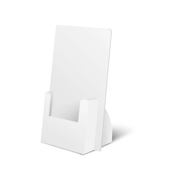 Hållare box eller POS kartong display 3D vektor mockup illustration isolerad. — Stock vektor