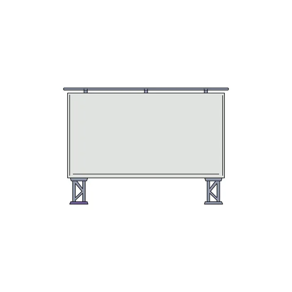 Open air cinema big screen icon, sketch vector black line illustration isolated. — Stock Vector