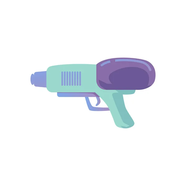 Wasserpistole Spielzeugwaffe für Kinder Spiele Symbol, flache Vektorabbildung isoliert. — Stockvektor