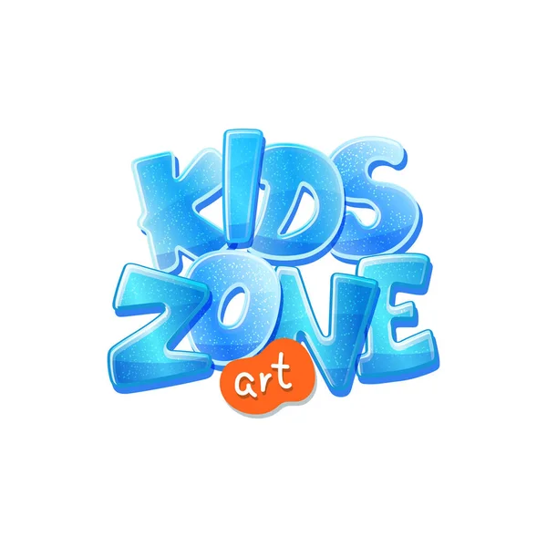 ( 영어 ) kids zone banner for children playground vector illustration. — 스톡 벡터