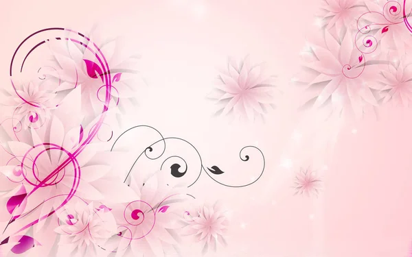 Light pink background, pink buds of fabulous colors