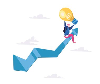 Büyüyen harita okunda fikir feneri olan adam