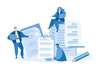 Notlar, defter sayfaları, kağıt ders kitabı, web afişi için vektör illüstrasyonu, bilgi grafikleri, cep telefonu. Boş kontrol listesi, düzenleyici.