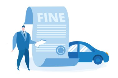 İyi ödeme. Belge. Belediye vergisi. Web afişi, bilgi grafikleri, cep telefonu için vektör illüstrasyonu. Mali polis, park ücreti.. 