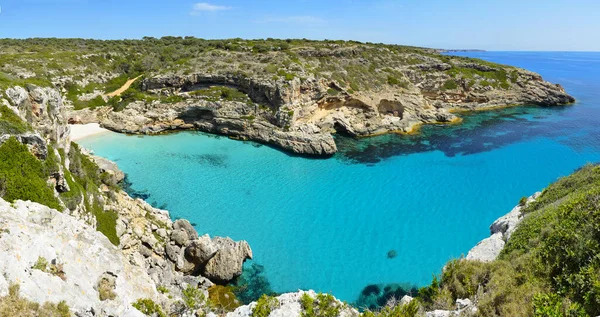 Cala Marmols Cal Des Mrmols Μαρμάρινος Κόλπος Ένας Ειδυλλιακός Μικρός — Φωτογραφία Αρχείου