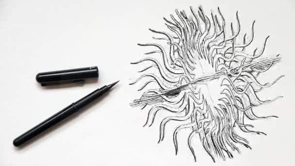 Design Creativity Drawing Creative — Stock Video