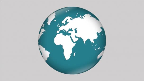 Planeta Tierra Noticias Globales Globo — Vídeos de Stock