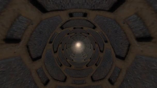 Průchod Tajný Tunel Fantazie — Stock video
