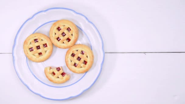 Cookies Koffie Time Lapse — Stockvideo