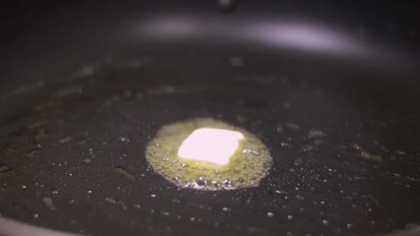 Video Melted Butter Timelapse — Stock Video