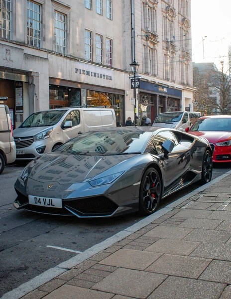 Přední Části Moderní Supersportovní Lamborghini Huracan — Stock fotografie