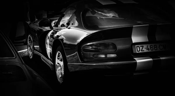 Bir Amerikan Dodge Viper Spor Araba Arkası — Stok fotoğraf